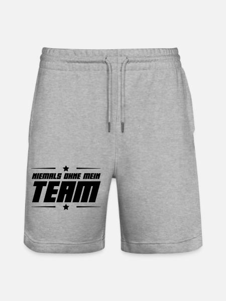 Team - Stanley/Stella Trainer Unisex Organic Jogging Shorts - heather grey
