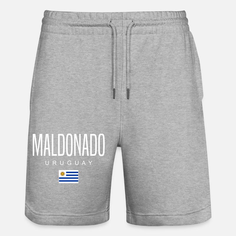 Maldonado Uruguay Uruguayans - Stanley/Stella Trainer Unisex Organic Jogging Shorts - heather grey