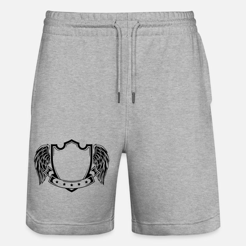 Armoiries - Short de jogging bio TRAINER Stanley/Stella unisexe - gris chiné