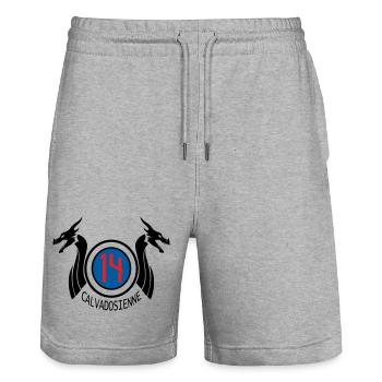 Calvadosienne 14 - Short de jogging bio TRAINER Stanley/Stella unisexe - gris chiné - Devant - Nik (191cm) & Marisol (170cm)