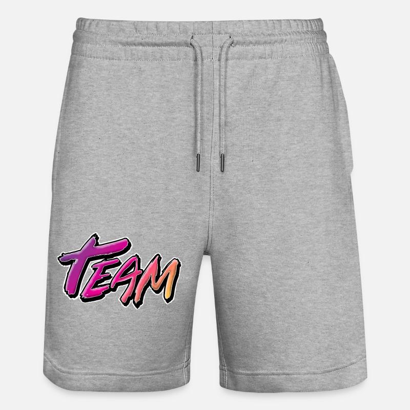 Équipe - Short de jogging bio TRAINER Stanley/Stella unisexe - gris chiné