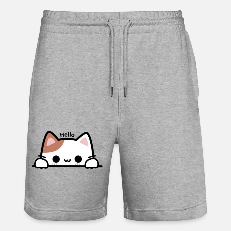 Coucou Chaton - Short de jogging bio TRAINER Stanley/Stella unisexe - gris chiné