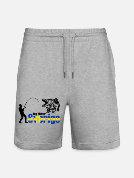 Pêcheurs de brochet - Short de jogging bio TRAINER Stanley/Stella unisexe - gris chiné