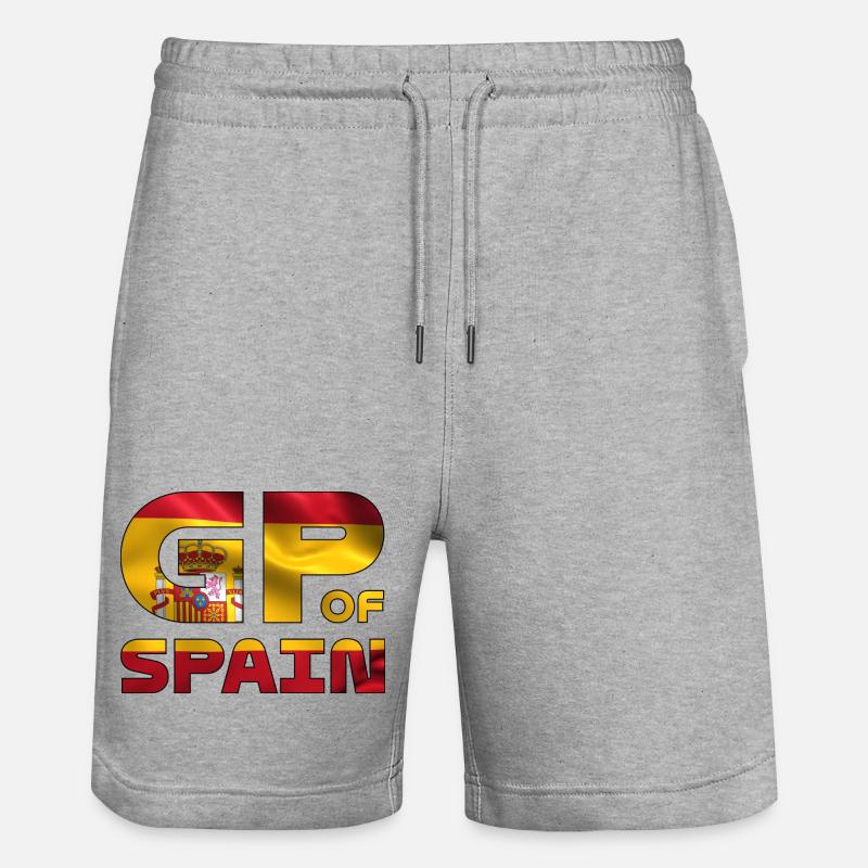 spain_gp - Short de jogging bio TRAINER Stanley/Stella unisexe - gris chiné
