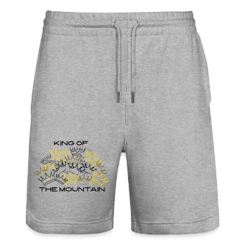 King of the Mountain – Krone Summit Road Bike Gravel - Stanley/Stella Trainer Unisex Organic Jogging Shorts - heather grey - Front - Nik (191cm) & Marisol (170cm)