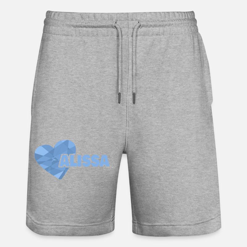 Maman Alissa - Short de jogging bio TRAINER Stanley/Stella unisexe - gris chiné