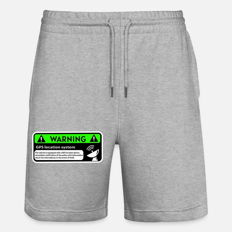 GPS-Tracker - Stanley/Stella Unisex Bio Joggingshorts Trainer  - Grau meliert