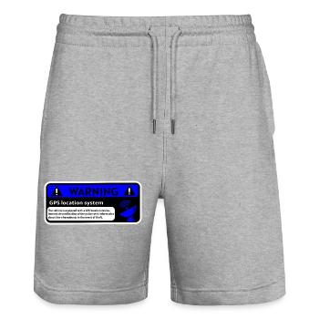 Alerte GPS et localisation véhicule - Short de jogging bio TRAINER Stanley/Stella unisexe - gris chiné - Devant - Nik (191cm) & Marisol (170cm)