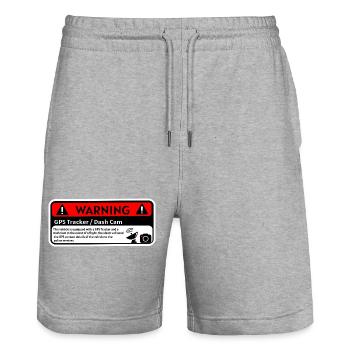 Alerte GPS Dash Cam - Short de jogging bio TRAINER Stanley/Stella unisexe - gris chiné - Devant - Nik (191cm) & Marisol (170cm)