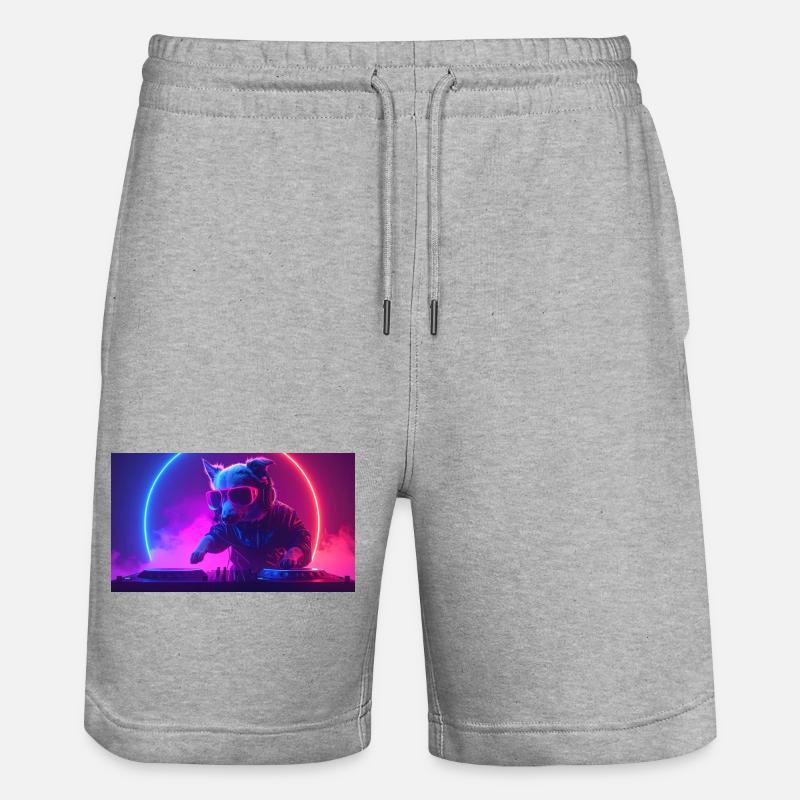 DJ Chien - Short de jogging bio TRAINER Stanley/Stella unisexe - gris chiné