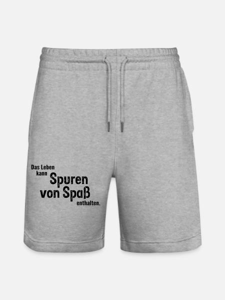 Traces of fun - Stanley/Stella Trainer Unisex Organic Jogging Shorts - heather grey