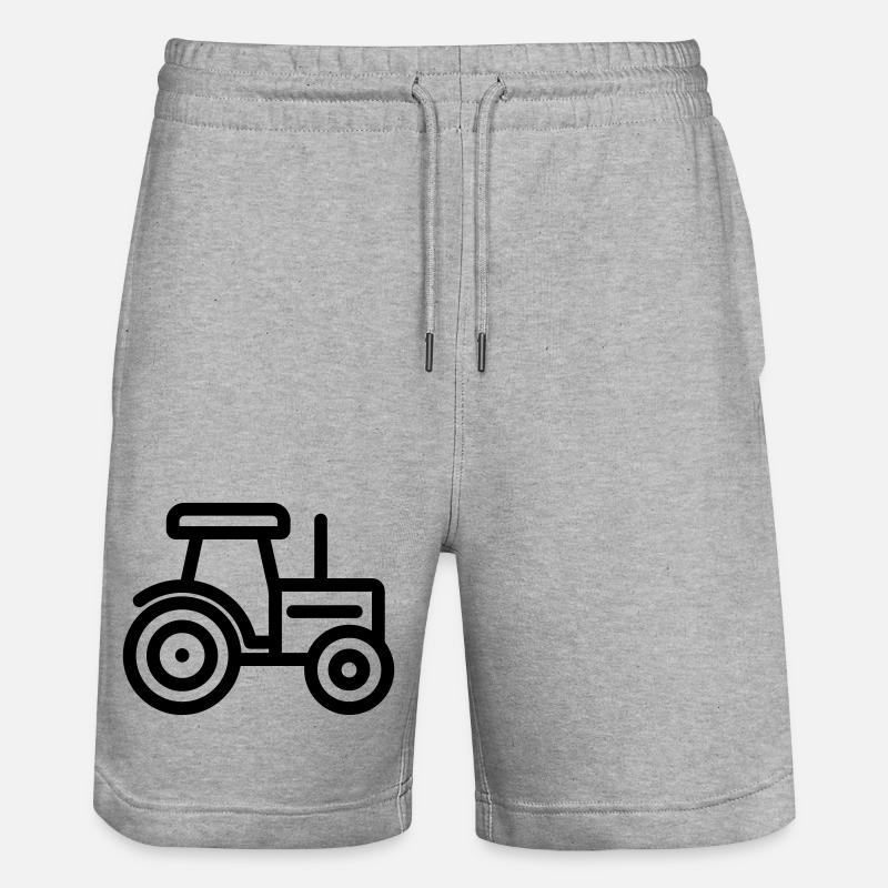 Traktor - Stanley/Stella Unisex Bio Joggingshorts Trainer  - Grau meliert