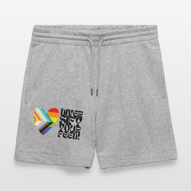 🌈♿ Diversify Your Feed –Progress Pride&Disability Stanley/Stella Unisex Bio Joggingshorts Trainer 