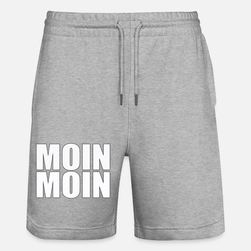 Moin Moin - Short de jogging bio TRAINER Stanley/Stella unisexe - gris chiné
