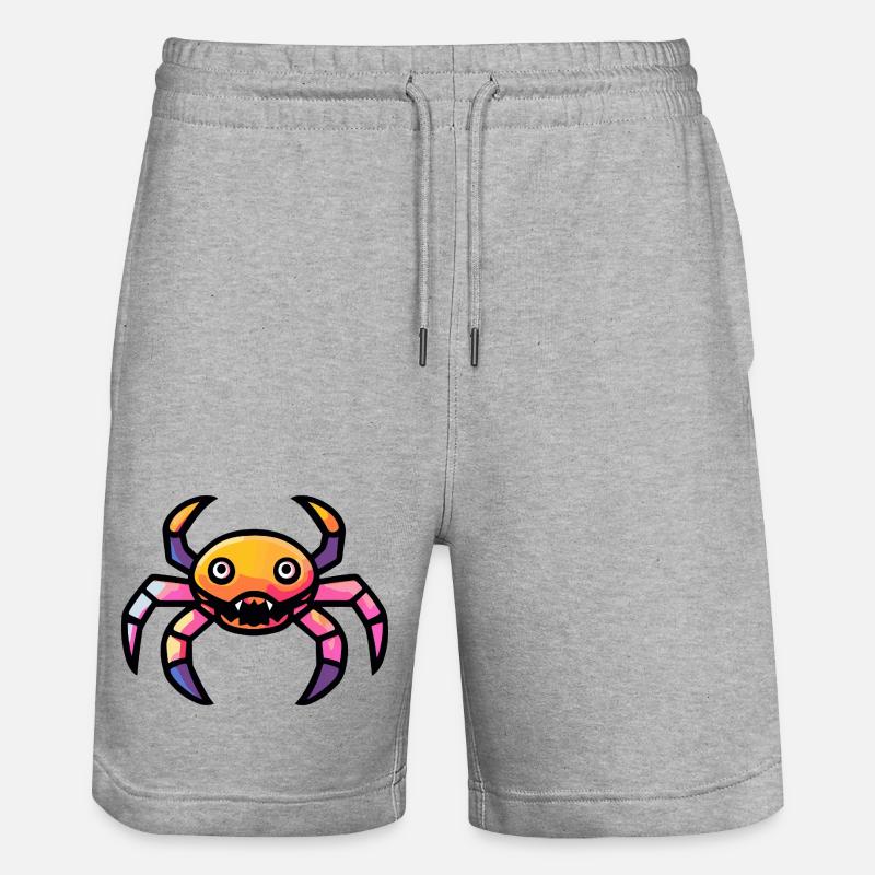 Crabe Crabe Zombie - Short de jogging bio TRAINER Stanley/Stella unisexe - gris chiné