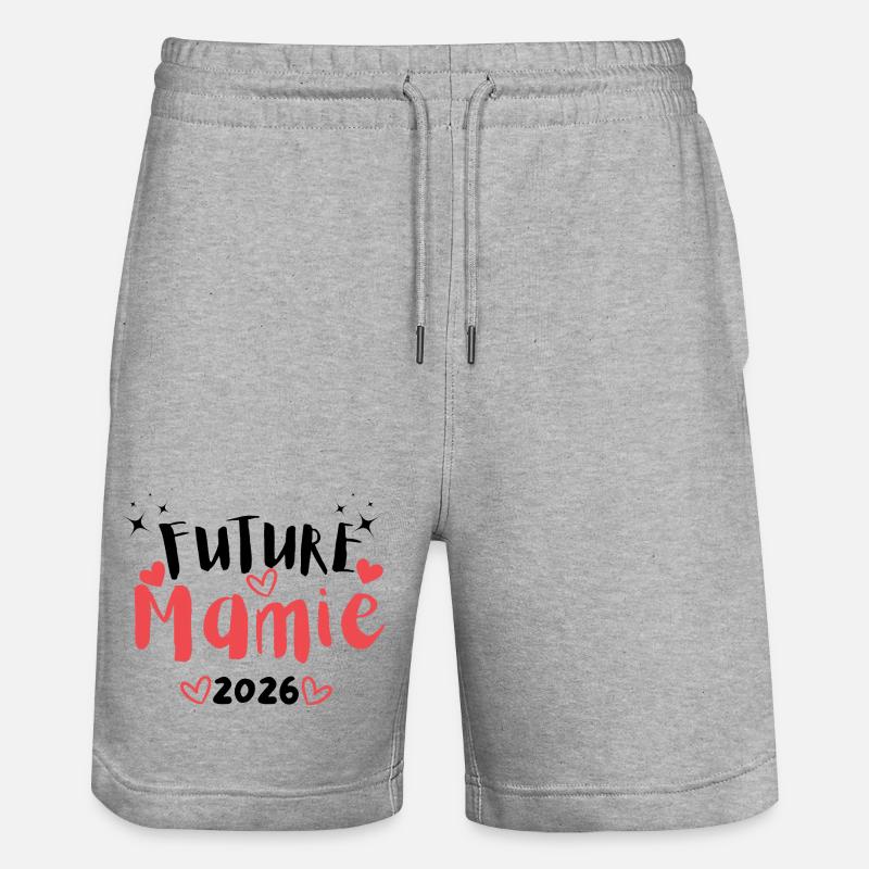 Future Mamie 2026 - Short de jogging bio TRAINER Stanley/Stella unisexe - gris chiné