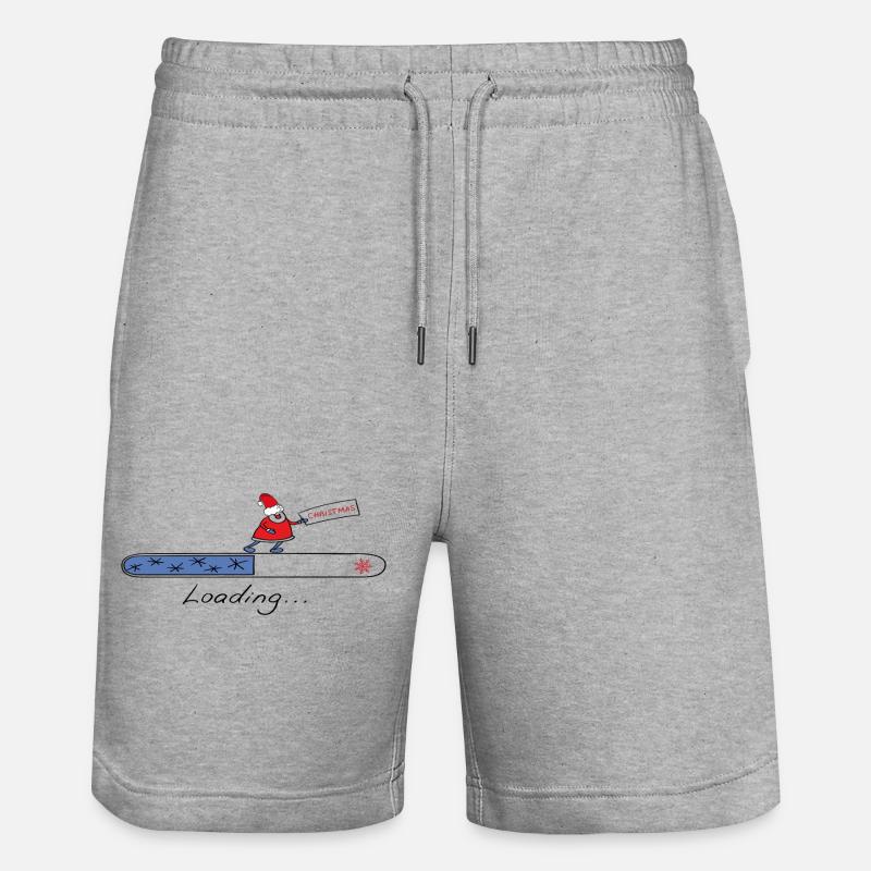 Christmas Loading - Stanley/Stella Unisex Bio Joggingshorts Trainer  - Grau meliert