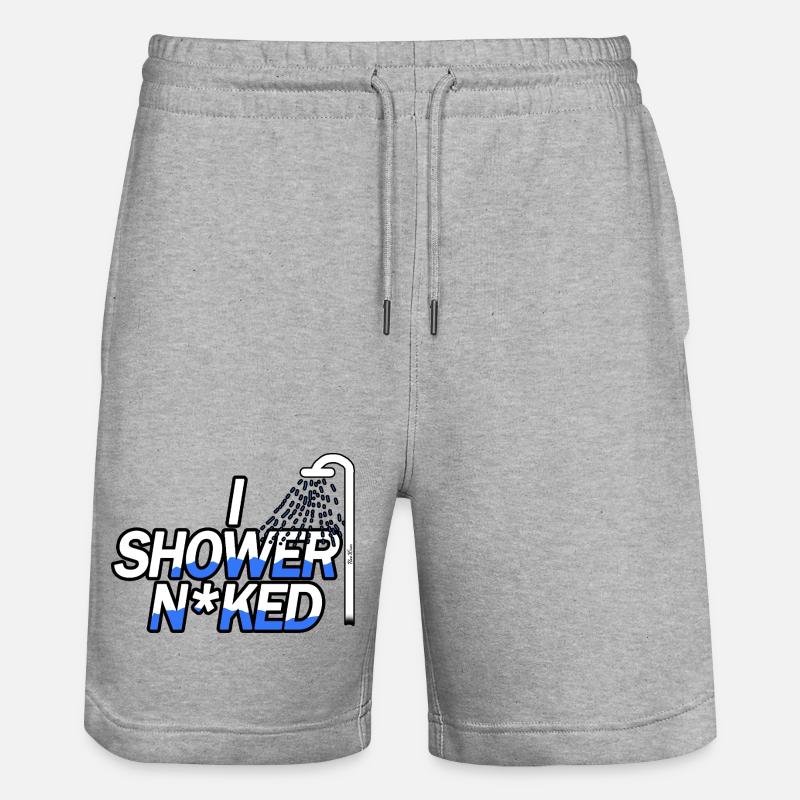 Sous la douche nue - Short de jogging bio TRAINER Stanley/Stella unisexe - gris chiné
