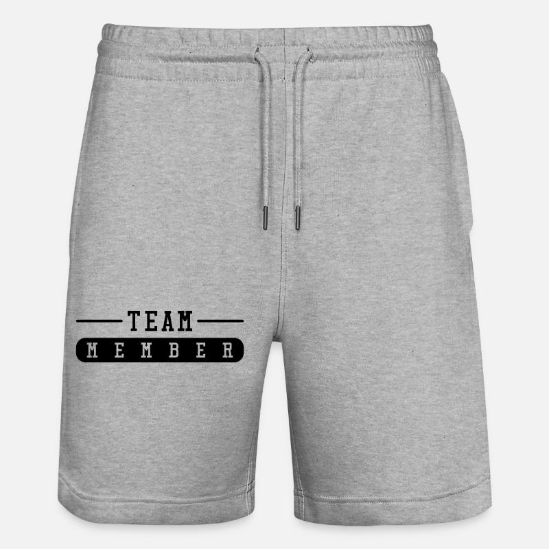 Équipier - Short de jogging bio TRAINER Stanley/Stella unisexe - gris chiné