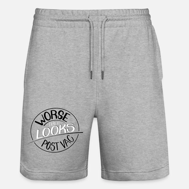 Pire qu’il n’y paraît, Post Vac - Short de jogging bio TRAINER Stanley/Stella unisexe - gris chiné