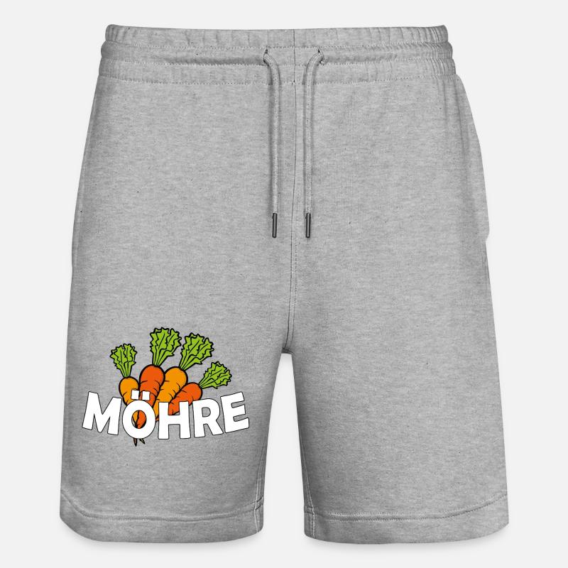 Carotte - Short de jogging bio TRAINER Stanley/Stella unisexe - gris chiné