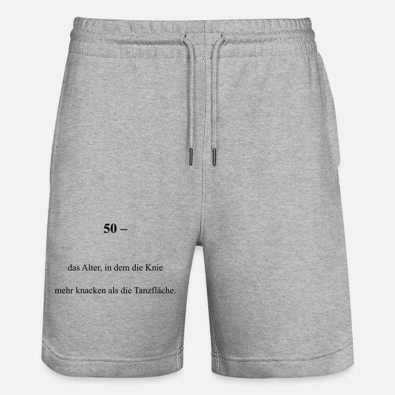 50 ans - Short de jogging bio TRAINER Stanley/Stella unisexe - gris chiné