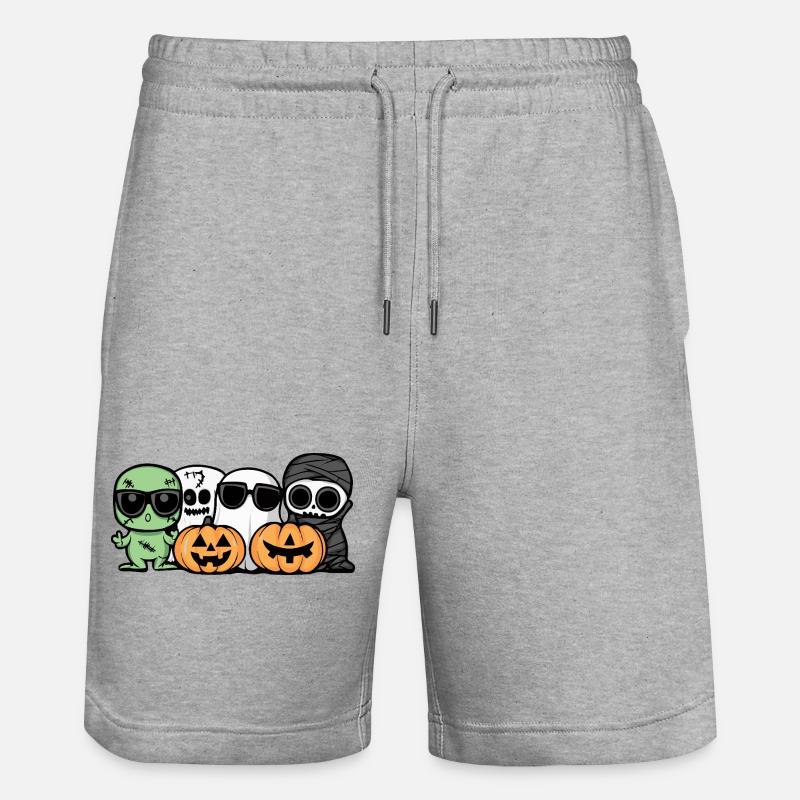 Fête d’Halloween - Short de jogging bio TRAINER Stanley/Stella unisexe - gris chiné