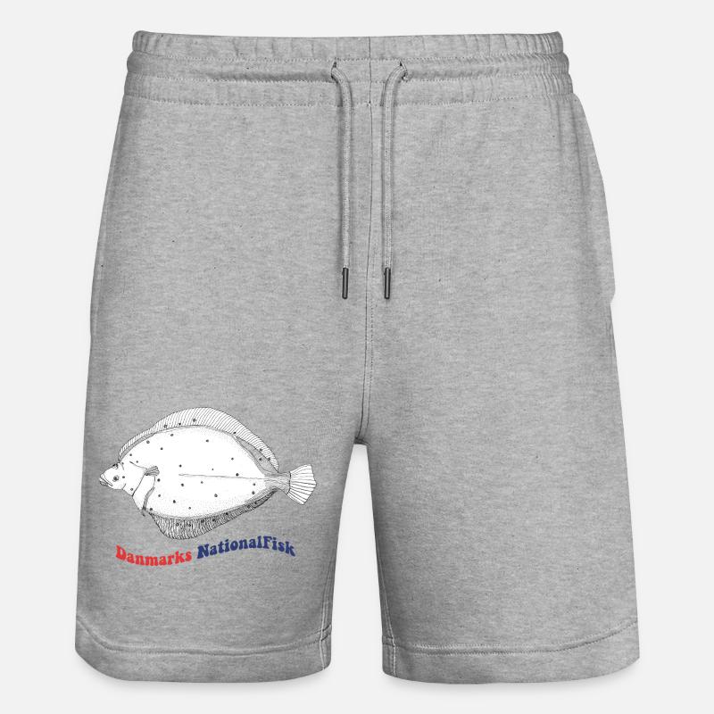 L’épagnette nationale de betteraves du Danemark - Short de jogging bio TRAINER Stanley/Stella unisexe - gris chiné