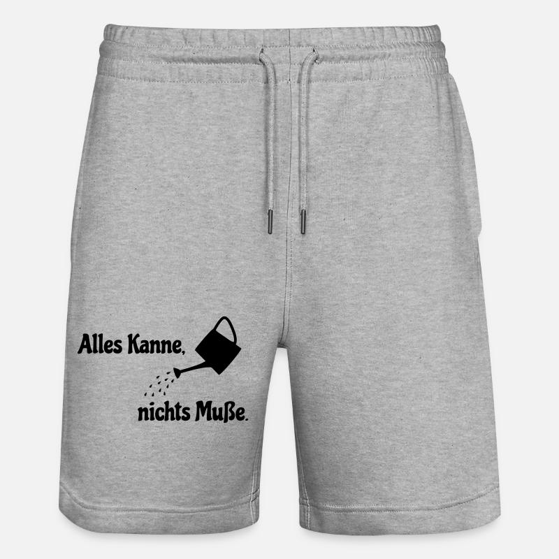 Tous les bidons - Short de jogging bio TRAINER Stanley/Stella unisexe - gris chiné