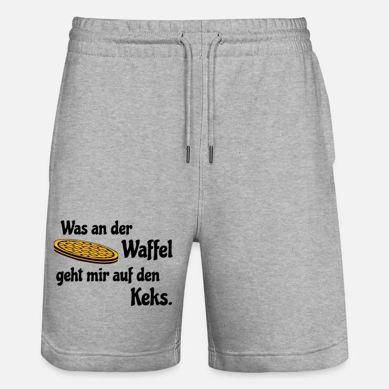 Gaufre sur biscuit - Short de jogging bio TRAINER Stanley/Stella unisexe - gris chiné