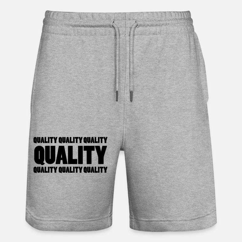 Qualité - Short de jogging bio TRAINER Stanley/Stella unisexe - gris chiné