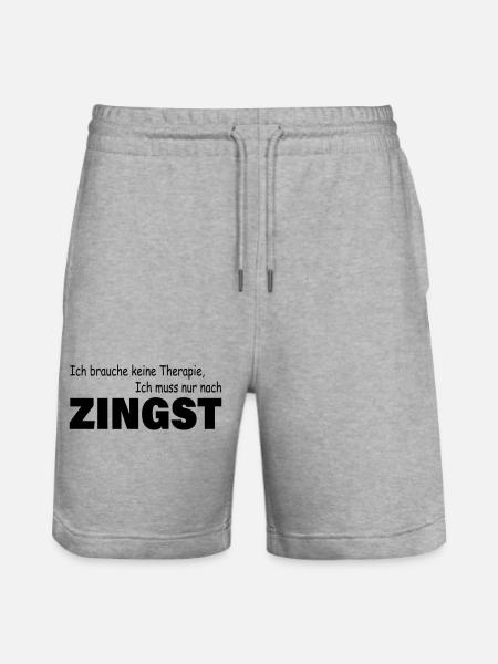 Therapy Zingst - Stanley/Stella Trainer Unisex Organic Jogging Shorts - heather grey