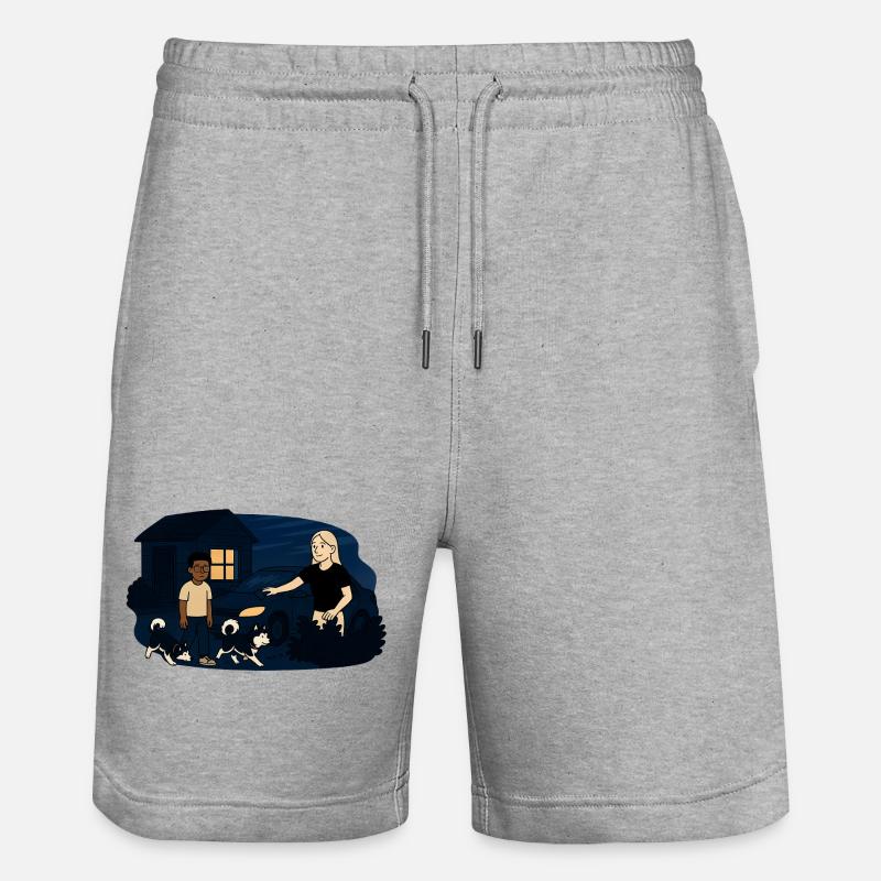 Heures - Short de jogging bio TRAINER Stanley/Stella unisexe - gris chiné