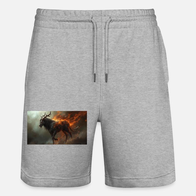 Cerberotaurus - Short de jogging bio TRAINER Stanley/Stella unisexe - gris chiné