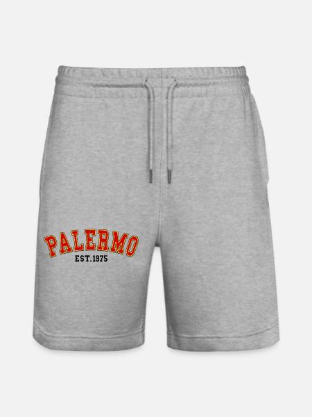 Palermo Est.1975 - Stanley/Stella Unisex Bio Joggingshorts Trainer - Grau meliert