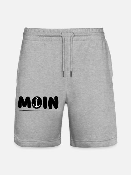 Moin with Anker - Stanley/Stella Trainer Unisex Organic Jogging Shorts - heather grey