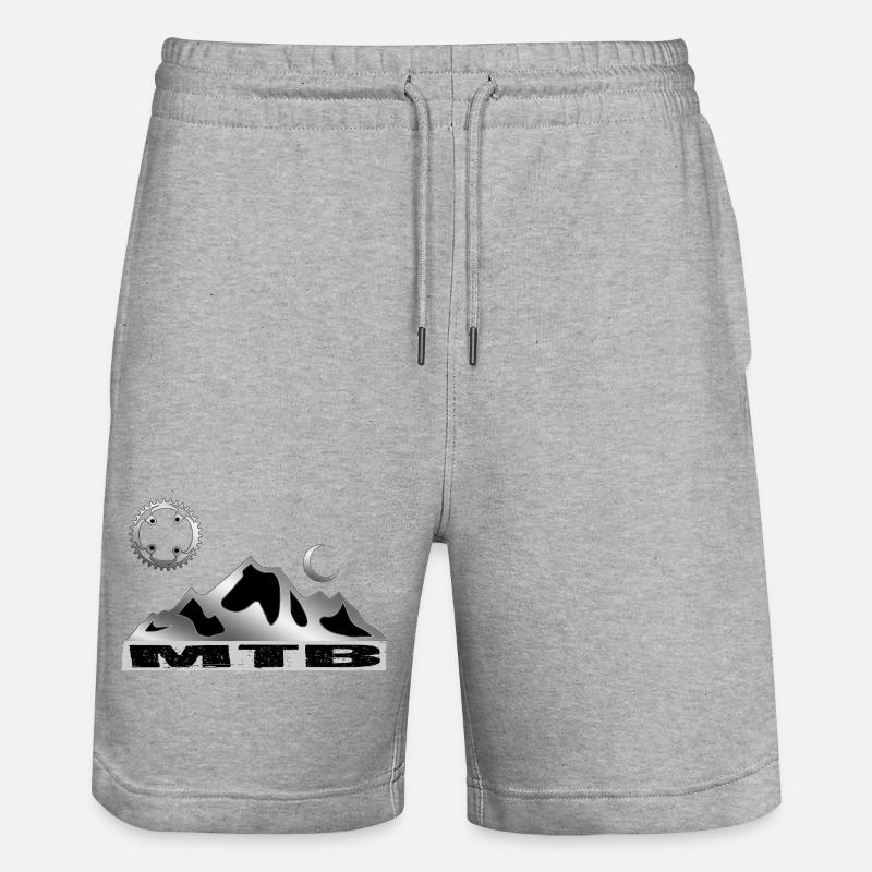 Vélo VTT - Short de jogging bio TRAINER Stanley/Stella unisexe - gris chiné