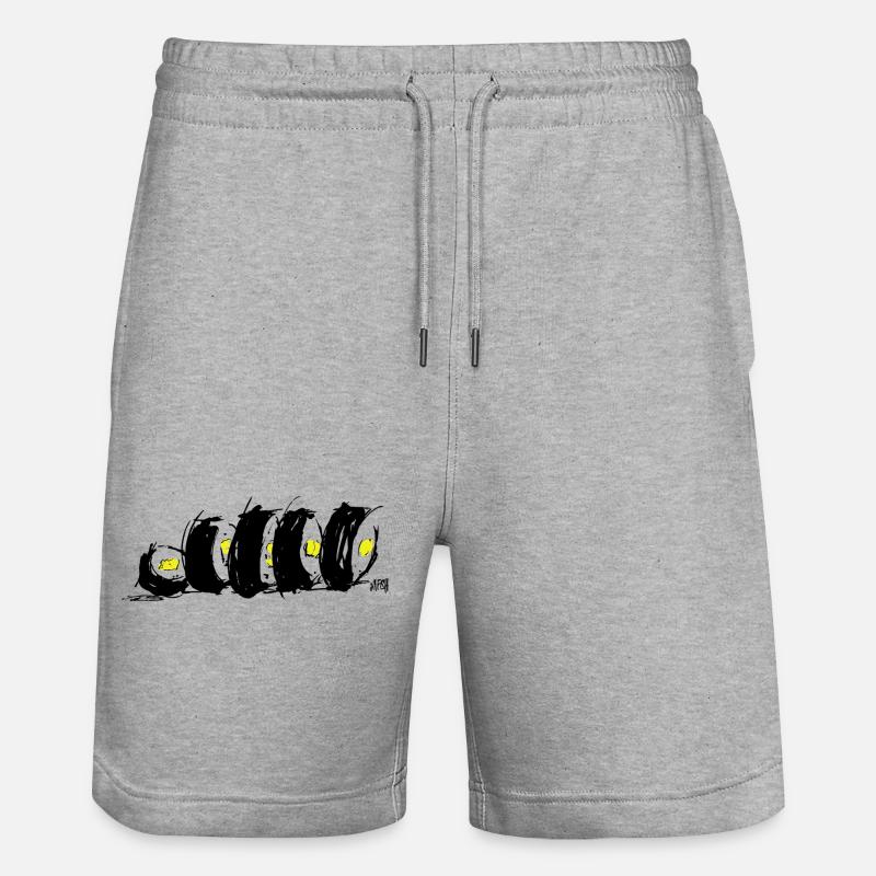 Roule dans l’amour 1 - Short de jogging bio TRAINER Stanley/Stella unisexe - gris chiné