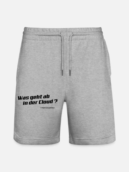 Cloud - Stanley/Stella Unisex Bio Joggingshorts Trainer - Grau meliert