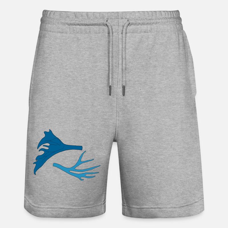 Bois de cerf - Short de jogging bio TRAINER Stanley/Stella unisexe - gris chiné