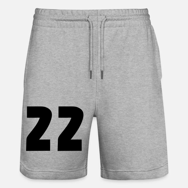 22 - Short de jogging bio TRAINER Stanley/Stella unisexe - gris chiné