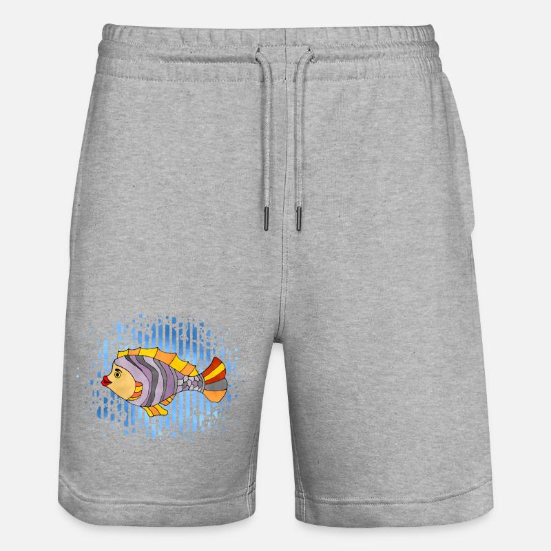 poisson - Short de jogging bio TRAINER Stanley/Stella unisexe - gris chiné