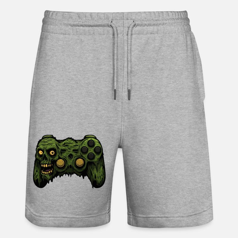 Zombie Controller T-shirt grunge - Short de jogging bio TRAINER Stanley/Stella unisexe - gris chiné
