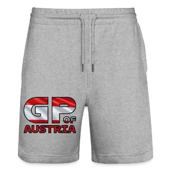 austria_gp - Stanley/Stella Unisex Bio Joggingshorts Trainer  - Grau meliert - Vorne - Nik (191cm) & Marisol (170cm)