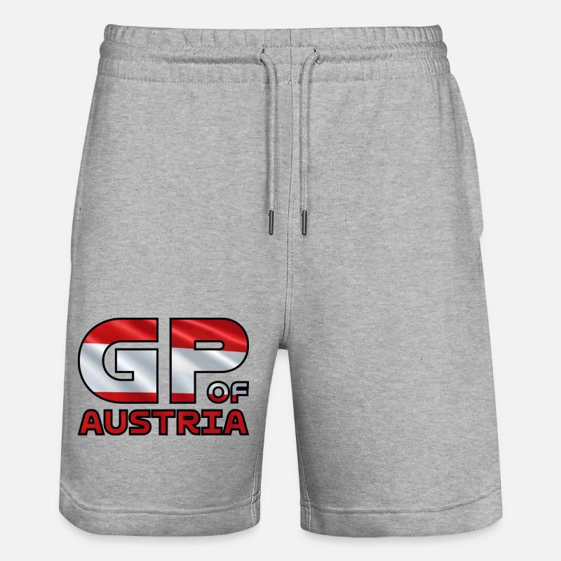 austria_gp - Short de jogging bio TRAINER Stanley/Stella unisexe - gris chiné