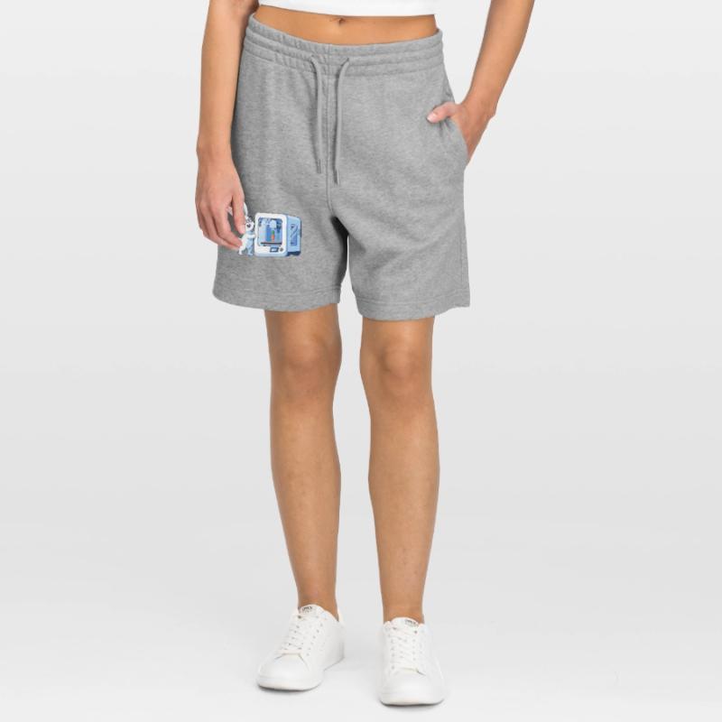 Funny Rabbit Nerd Programmer 3D Printer Stanley/Stella Trainer Unisex Organic Jogging Shorts