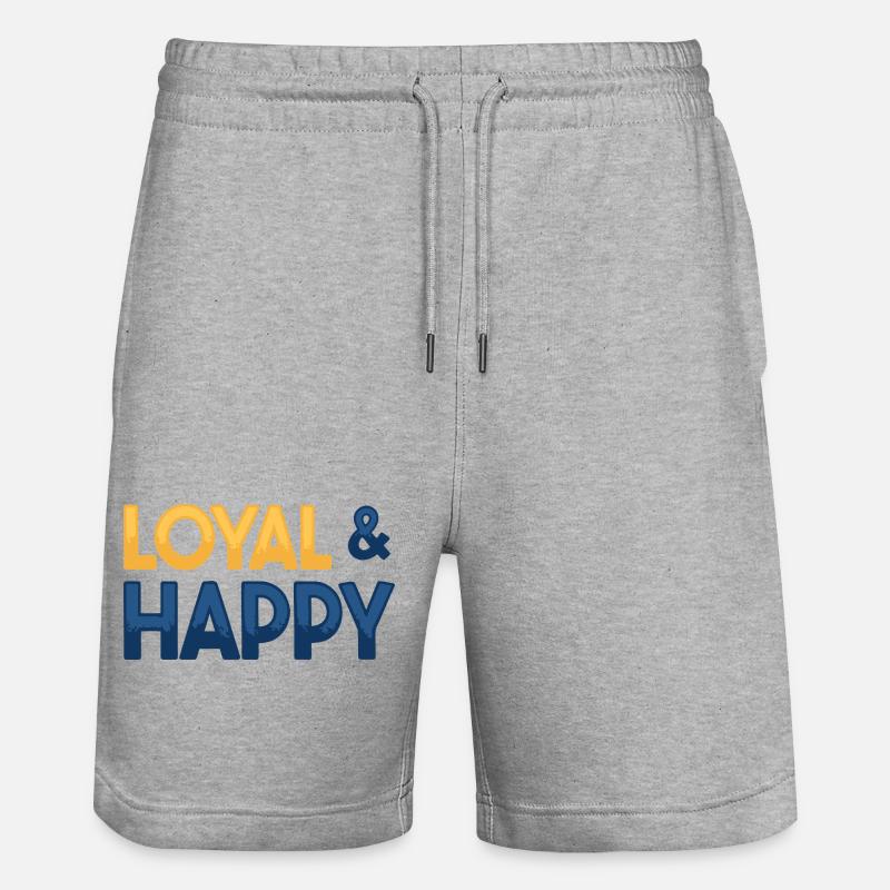 Loyal & glücklich - Stanley/Stella Unisex Bio Joggingshorts Trainer  - Grau meliert