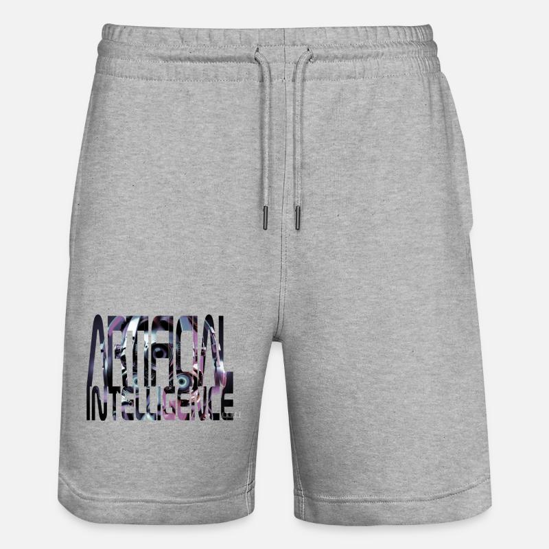 Intelligence artificielle - Short de jogging bio TRAINER Stanley/Stella unisexe - gris chiné