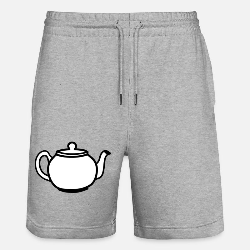 Théière - Short de jogging bio TRAINER Stanley/Stella unisexe - gris chiné