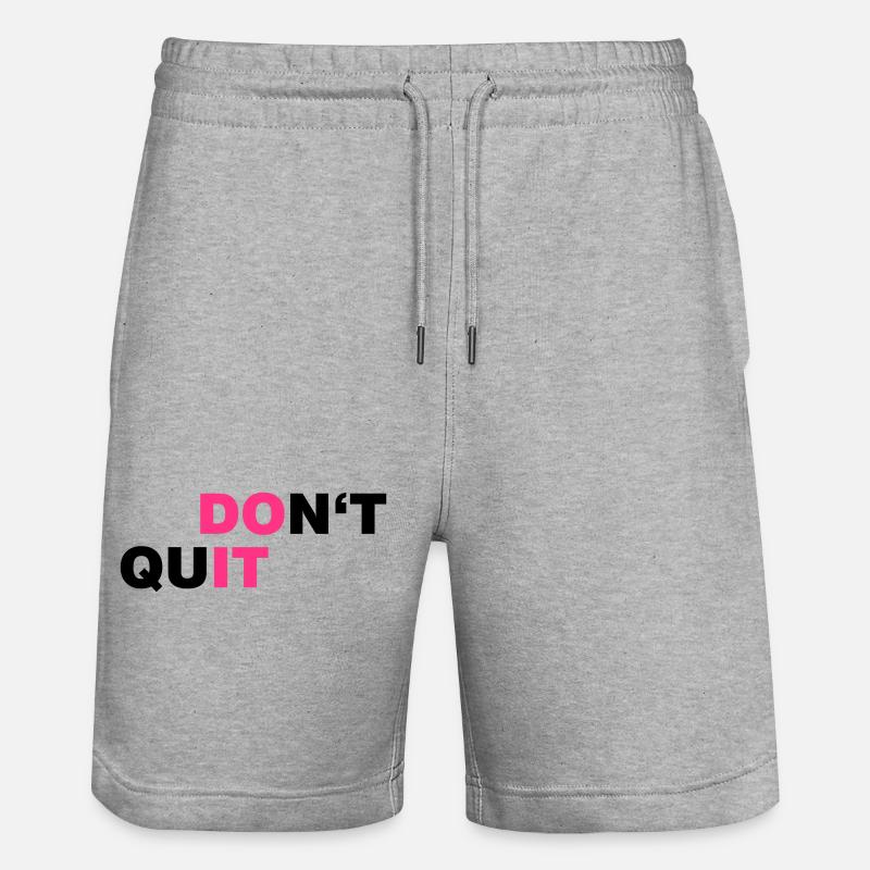 DO_IT - Short de jogging bio TRAINER Stanley/Stella unisexe - gris chiné